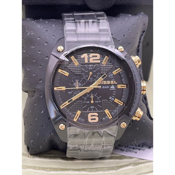 Diesel Men's Overflow Stainless Steel Chronograph Quartz Watch - Picture 2 of 12